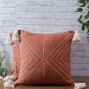 Kye Throw Pillow Kantha Boho Pillow Cover NWT 1 for $22 or 2 for $32